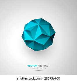 Vector abstract geometric background with triangles