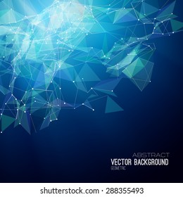 Vector Abstract Geometric Background. Triangular design. 