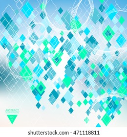 Vector Abstract geometric background. Triangular design. EPS 10