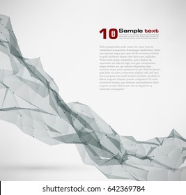 Vector Abstract Geometric Background. Triangular design.