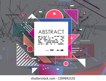 Vector, abstract geometric backgrounds