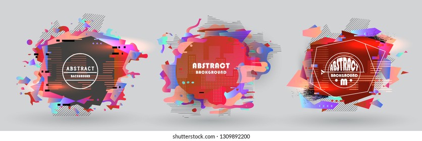 Vector, abstract geometric backgrounds