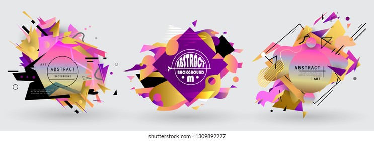 Vector, abstract geometric backgrounds