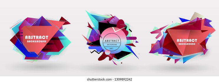 Vector, abstract geometric backgrounds
