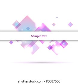 Vector abstract geometric banner