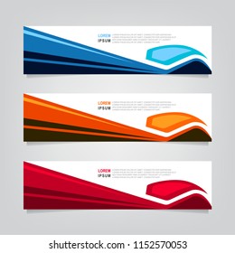 Vector abstract geometric banner design. Banner background. Modern web template