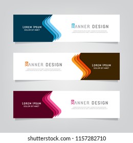 Vector abstract geometric banner design. Banner background. Modern web template