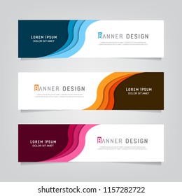 Vector abstract geometric banner design. Banner background. Modern web template