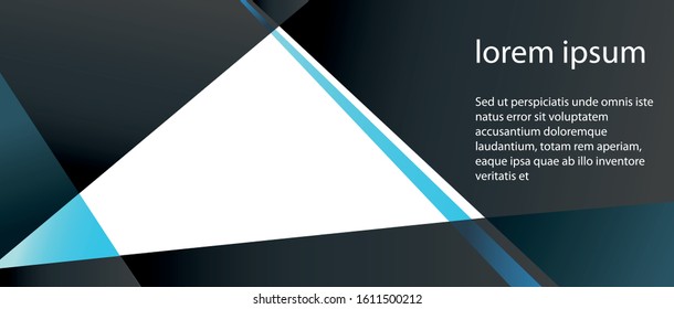Vector abstract geometric banner design web template