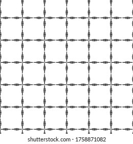 Vector abstract geometric black and white transparent pattern background tile 