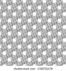 Geométrico abstracto vectorial   mosaico de fondo de patrón transparente en blanco y negro 