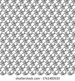 Vector abstract geometric   black and white transparent pattern background tile 