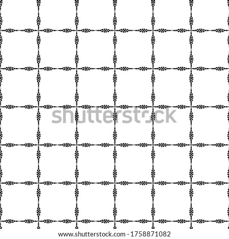 Vector abstract geometric black and white transparent pattern background tile 