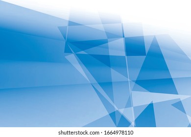 Vector abstract geometric blue and white color background. 
