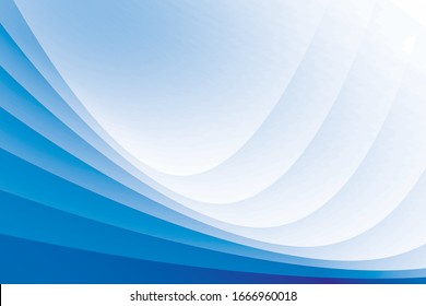 Vektorillustration abstrakter geometrischer, blauer und weißer Hintergrund. 