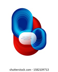 Vector abstract geometric bubble banner created with round shapes. Trendy simple button. Illustration For Wallpaper, Banner, Background, Card, Book Illustration, landing page