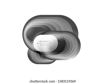 Vector abstract geometric bubble banner created with round shapes. Trendy simple button. Illustration For Wallpaper, Banner, Background, Card, Book Illustration, landing page