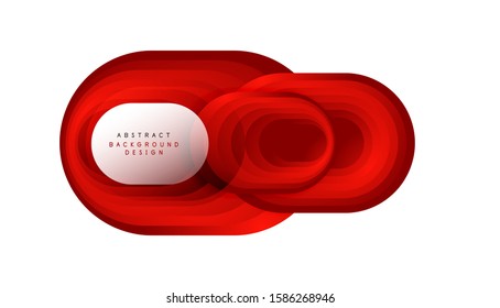 Vector abstract geometric bubble banner created with round shapes. Trendy simple button. Illustration For Wallpaper, Banner, Background, Card, Book Illustration, landing page