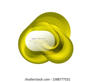 Vector abstract geometric bubble banner created with round shapes. Trendy simple button. Illustration For Wallpaper, Banner, Background, Card, Book Illustration, landing page