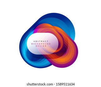 Vector abstract geometric bubble banner created with round shapes. Trendy simple button. Illustration For Wallpaper, Banner, Background, Card, Book Illustration, landing page