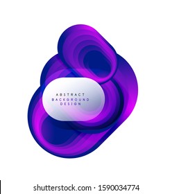 Vector abstract geometric bubble banner created with round shapes. Trendy simple button. Illustration For Wallpaper, Banner, Background, Card, Book Illustration, landing page