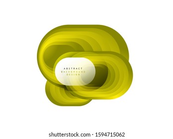 Vector abstract geometric bubble banner created with round shapes. Trendy simple button. Illustration For Wallpaper, Banner, Background, Card, Book Illustration, landing page