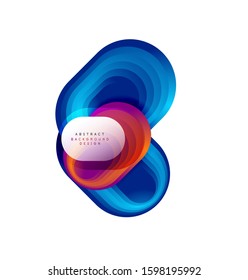 Vector abstract geometric bubble banner created with round shapes. Trendy simple button. Illustration For Wallpaper, Banner, Background, Card, Book Illustration, landing page