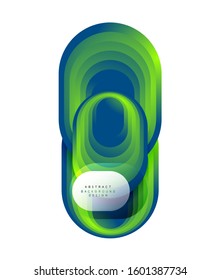 Vector abstract geometric bubble banner created with round shapes. Trendy simple button. Illustration For Wallpaper, Banner, Background, Card, Book Illustration, landing page