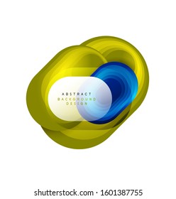 Vector abstract geometric bubble banner created with round shapes. Trendy simple button. Illustration For Wallpaper, Banner, Background, Card, Book Illustration, landing page