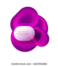 Vector abstract geometric bubble banner created with round shapes. Trendy simple button. Illustration For Wallpaper, Banner, Background, Card, Book Illustration, landing page