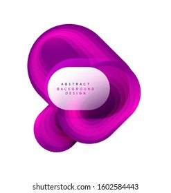 Vector abstract geometric bubble banner created with round shapes. Trendy simple button. Illustration For Wallpaper, Banner, Background, Card, Book Illustration, landing page