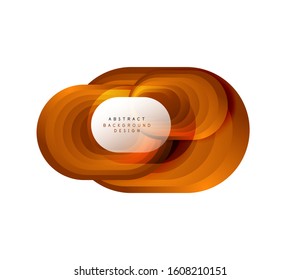 Vector abstract geometric bubble banner created with round shapes. Trendy simple button. Illustration For Wallpaper, Banner, Background, Card, Book Illustration, landing page