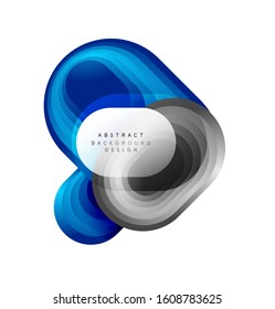 Vector abstract geometric bubble banner created with round shapes. Trendy simple button. Illustration For Wallpaper, Banner, Background, Card, Book Illustration, landing page