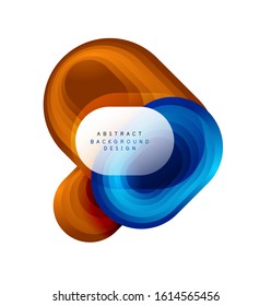Vector abstract geometric bubble banner created with round shapes. Trendy simple button. Illustration For Wallpaper, Banner, Background, Card, Book Illustration, landing page