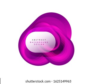 Vector abstract geometric bubble banner created with round shapes. Trendy simple button. Illustration For Wallpaper, Banner, Background, Card, Book Illustration, landing page
