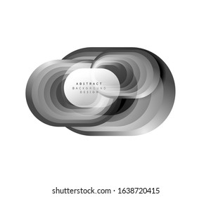 Vector abstract geometric bubble banner created with round shapes. Trendy simple button. Illustration For Wallpaper, Banner, Background, Card, Book Illustration, landing page