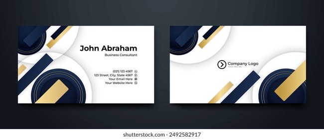 vector abstract geometric business card template