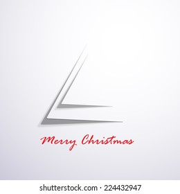 Vector abstract geometric Christmas tree 