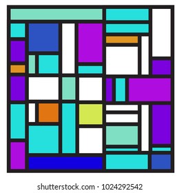 Vector abstract geometric colorful background. Memphis, indian, Brazilian and Mexican pattern.
