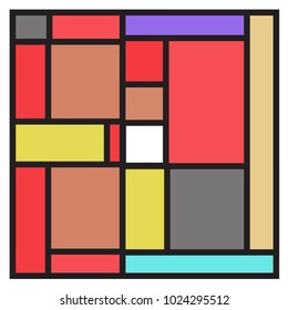 Vector abstract geometric colorful background. Memphis, indian, Brazilian and Mexican pattern.