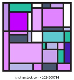 Vector abstract geometric colorful background. Memphis, indian, Brazilian and Mexican pattern.