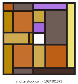 Vector abstract geometric colorful background. Memphis, indian, Brazilian and Mexican pattern.