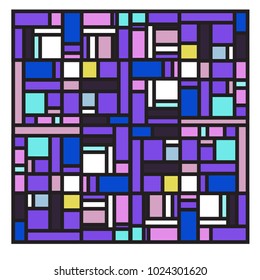 Vector abstract geometric colorful background. Memphis, indian, Brazilian and Mexican pattern.