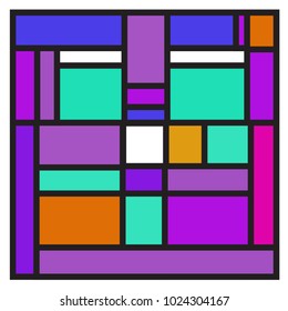Vector abstract geometric colorful background. Memphis, indian, Brazilian and Mexican pattern.