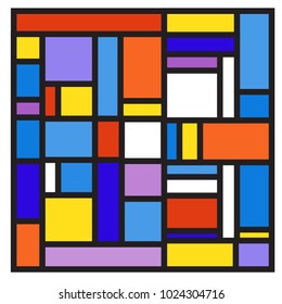 Vector abstract geometric colorful background. Memphis, indian, Brazilian and Mexican pattern.