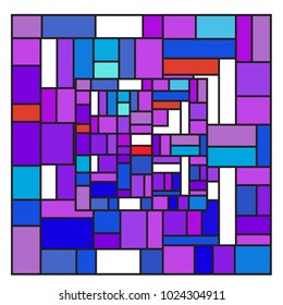 Vector abstract geometric colorful background. Memphis, indian, Brazilian and Mexican pattern.