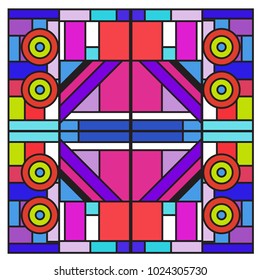 Vector abstract geometric colorful background. Memphis, indian, Brazilian and Mexican pattern.