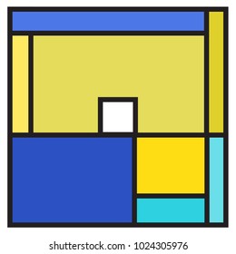 Vector abstract geometric colorful background. Memphis, indian, Brazilian and Mexican pattern.