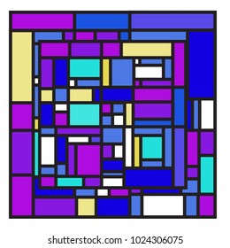 Vector abstract geometric colorful background. Memphis, indian, Brazilian and Mexican pattern.