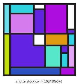 Vector abstract geometric colorful background. Memphis, indian, Brazilian and Mexican pattern.